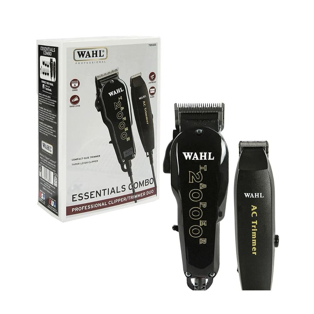 Wahl Professional Essentials Combo Clipper and Trimmer w/Guards #8329 (New)